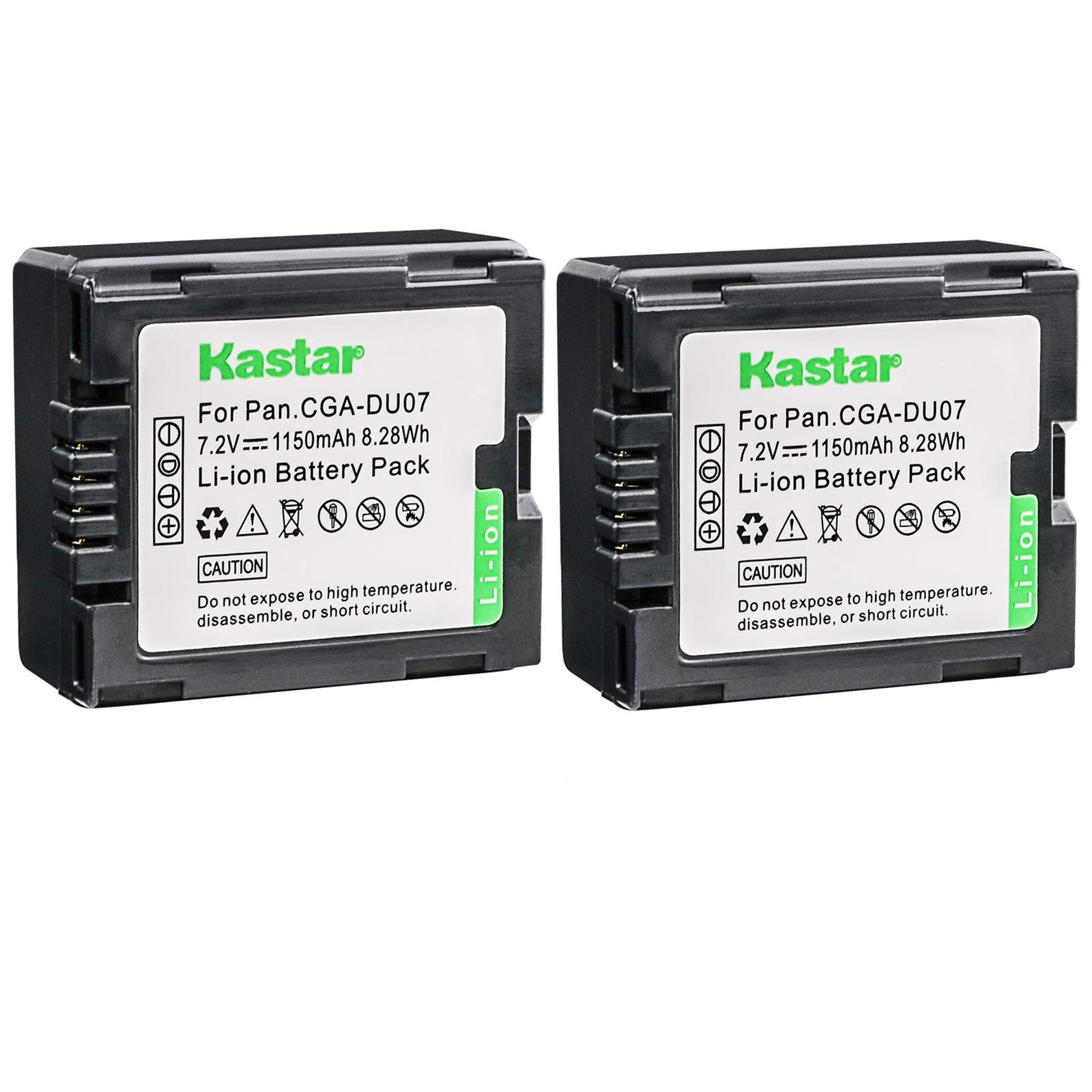 Amazon.com: Kastar 2 Pack Battery for Panasonic CGR-DU06 CGR-DU07